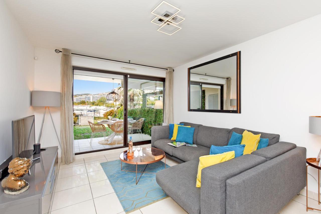 Luxury 3 Piece Garden Apartment In Cannes Marina Mandelieu Exterior foto